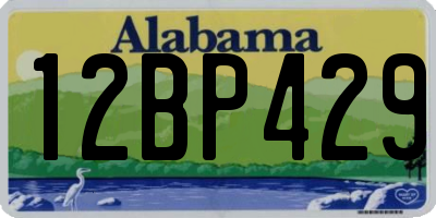 AL license plate 12BP429