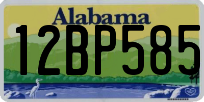 AL license plate 12BP585