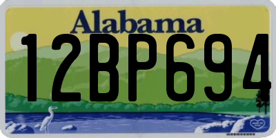 AL license plate 12BP694