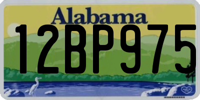 AL license plate 12BP975