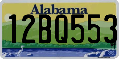 AL license plate 12BQ553