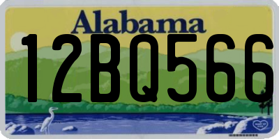 AL license plate 12BQ566
