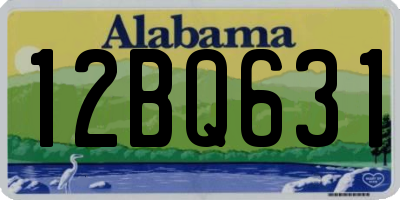 AL license plate 12BQ631