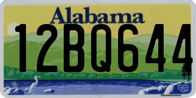 AL license plate 12BQ644