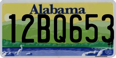 AL license plate 12BQ653