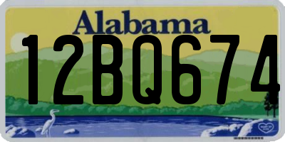 AL license plate 12BQ674