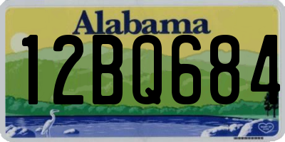 AL license plate 12BQ684