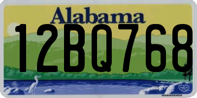 AL license plate 12BQ768