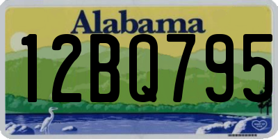 AL license plate 12BQ795