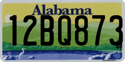 AL license plate 12BQ873