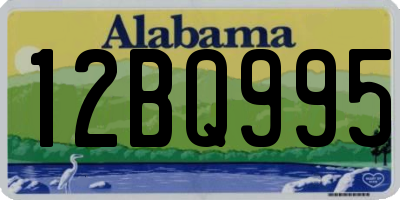 AL license plate 12BQ995