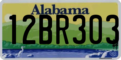 AL license plate 12BR303