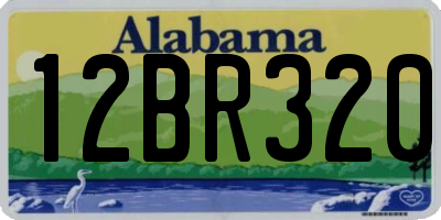 AL license plate 12BR320