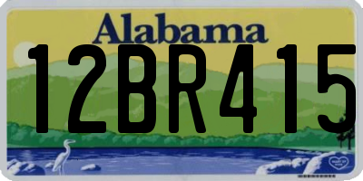 AL license plate 12BR415
