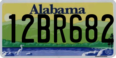 AL license plate 12BR682