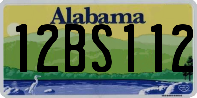 AL license plate 12BS112