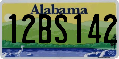 AL license plate 12BS142