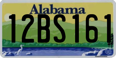 AL license plate 12BS161