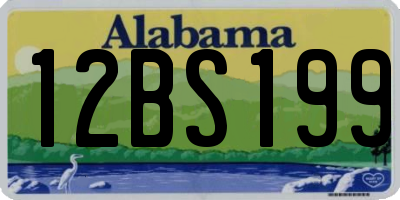 AL license plate 12BS199