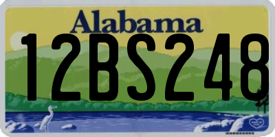 AL license plate 12BS248