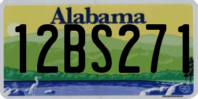 AL license plate 12BS271