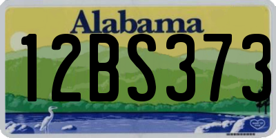 AL license plate 12BS373