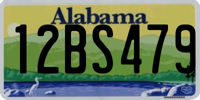 AL license plate 12BS479