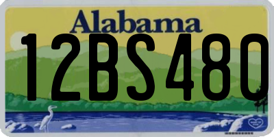 AL license plate 12BS480