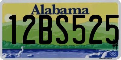 AL license plate 12BS525