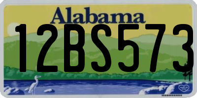 AL license plate 12BS573