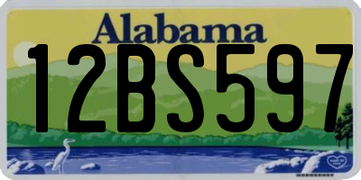 AL license plate 12BS597