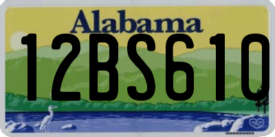 AL license plate 12BS610