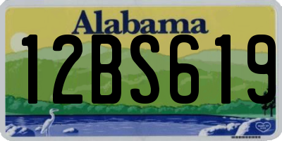 AL license plate 12BS619