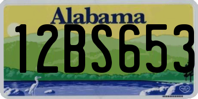 AL license plate 12BS653