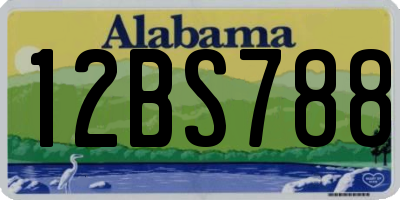 AL license plate 12BS788