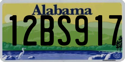 AL license plate 12BS917