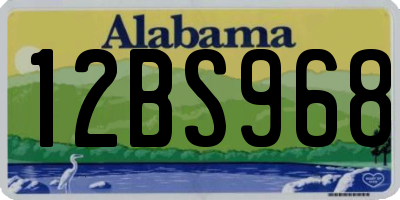 AL license plate 12BS968
