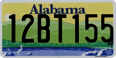 AL license plate 12BT155