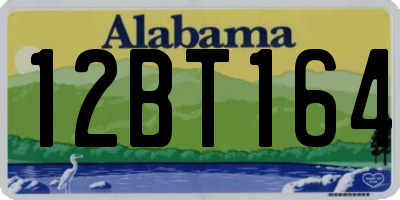 AL license plate 12BT164
