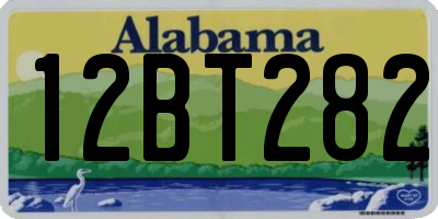 AL license plate 12BT282