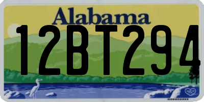 AL license plate 12BT294