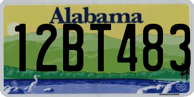 AL license plate 12BT483