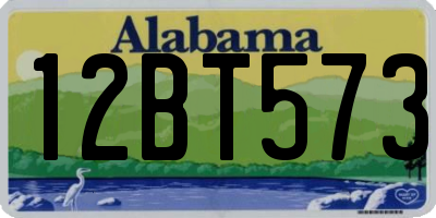 AL license plate 12BT573