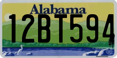 AL license plate 12BT594