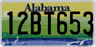 AL license plate 12BT653