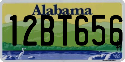 AL license plate 12BT656