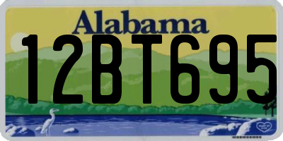 AL license plate 12BT695