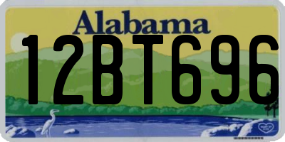 AL license plate 12BT696