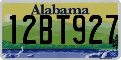 AL license plate 12BT927