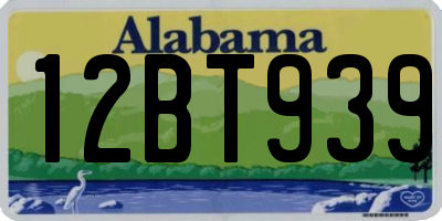 AL license plate 12BT939